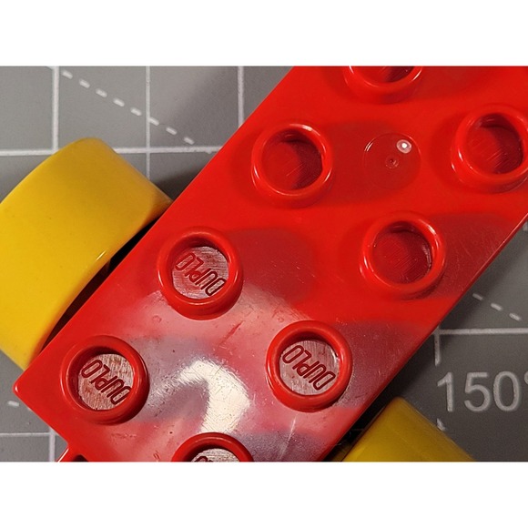 LEGO Duplo Lot of 10 Train Car Train Bases Red Yellow Blue Black Wheels - Picture 7 of 7